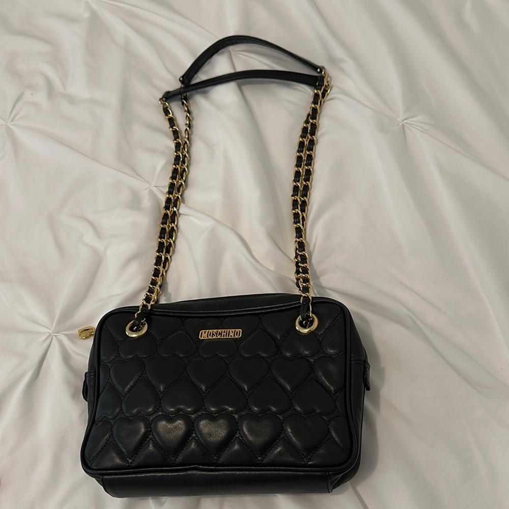 Love Moschino Black Quilted Shoulder Bag